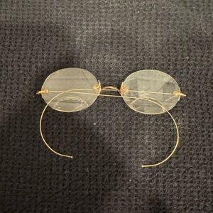 Vintage Gold Wire Frame Glasses